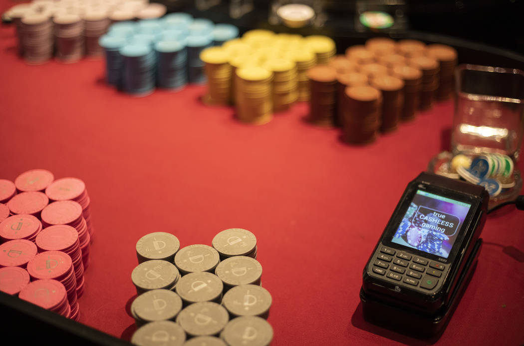 The Las Vegas casino has introduced the opportunity of cashless buying chips at the gambling table