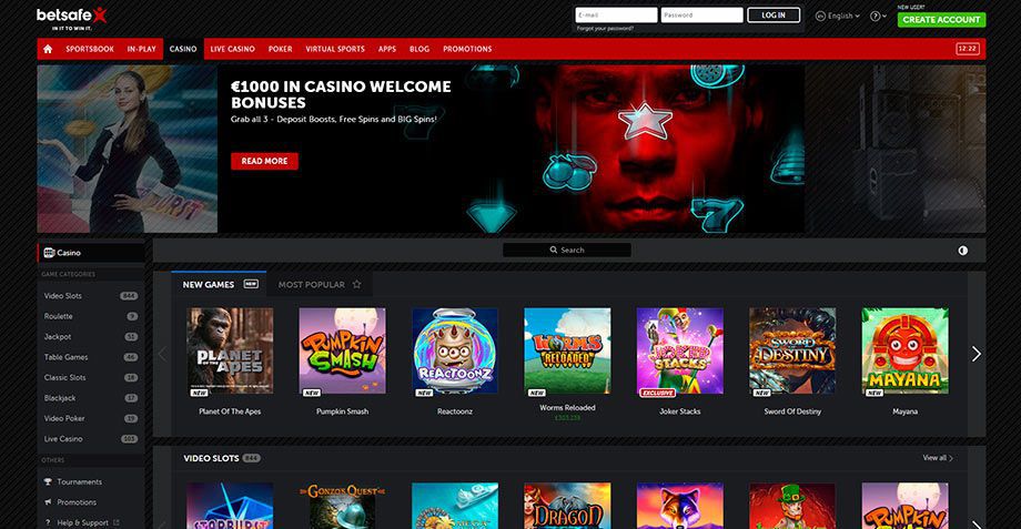 betsafe casino login