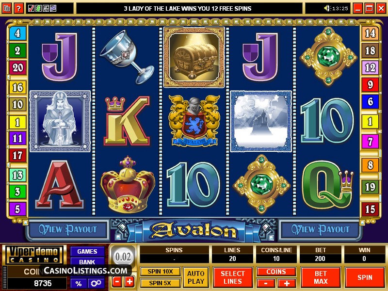 Avalon slot games